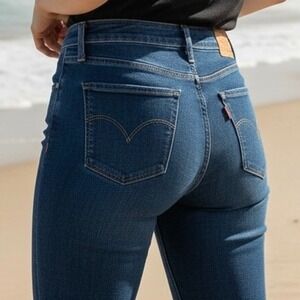 Levis 311 Shaping NWT Jeans Womens 4 Long W27 L32 Dark Wash Hypersoft Classic